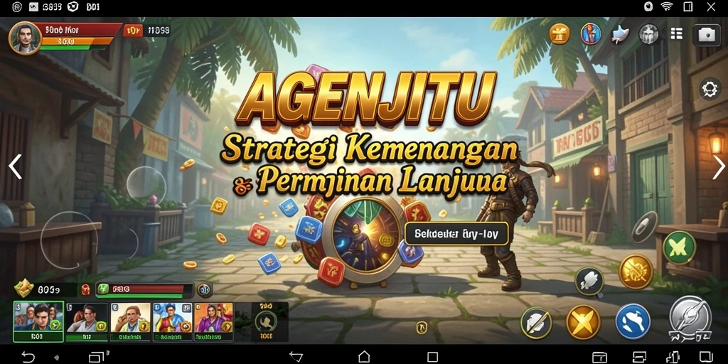 Tampilan gameplay menegangkan AGENJITU yang menguji strategi Anda.