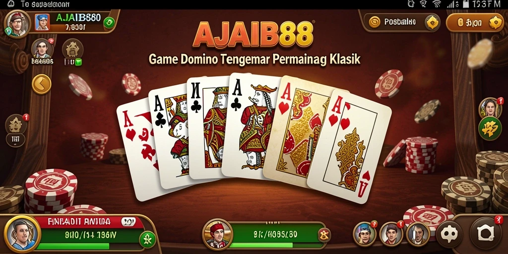Screenshot AJAIB88 menunjukkan gameplay Domino yang menarik dan seru.