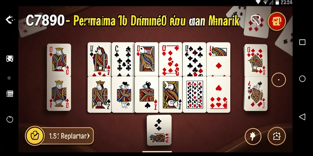 Screenshot C7890 menampilkan gameplay Domino yang seru dan interaktif.