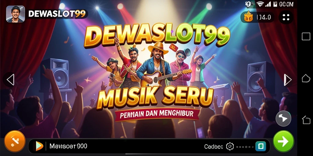 Tampilan gameplay menarik dengan lagu-lagu favorit dan antarmuka interaktif.