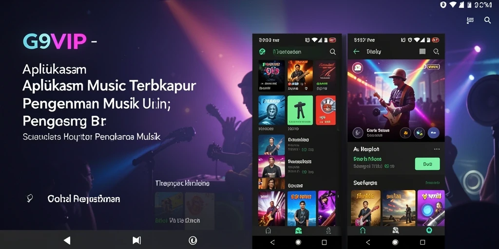 Screenshot G9VIP menampilkan gameplay musik yang seru dan interaktif.