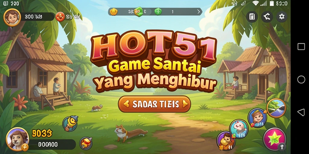 Gambaran gameplay HOT51 yang seru dan santai.
