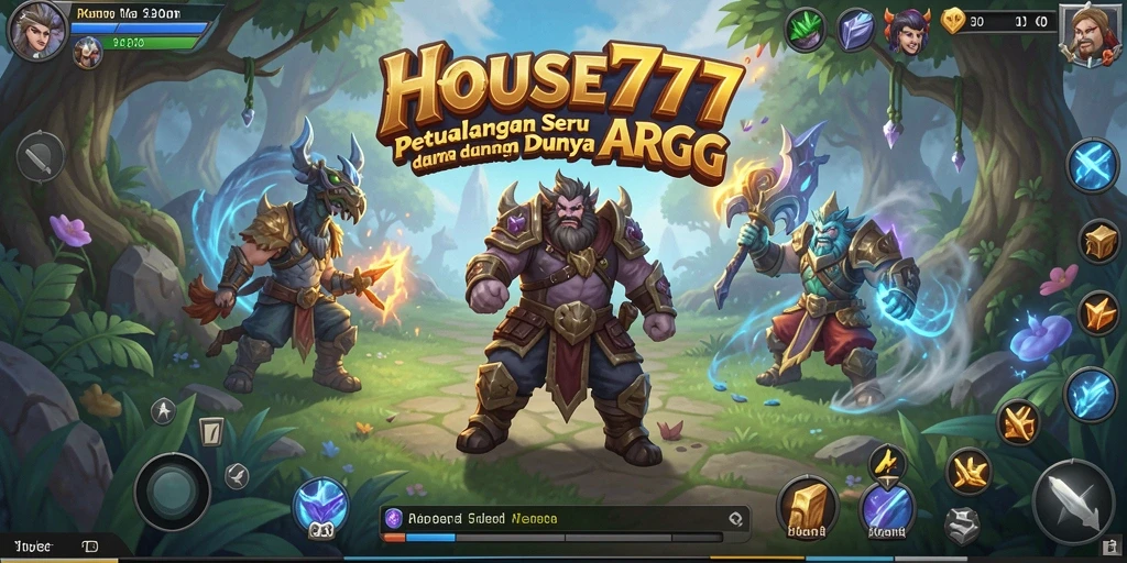 Tampilan gameplay yang menampilkan pertempuran epik dalam <strong>HOUSE777</strong>.