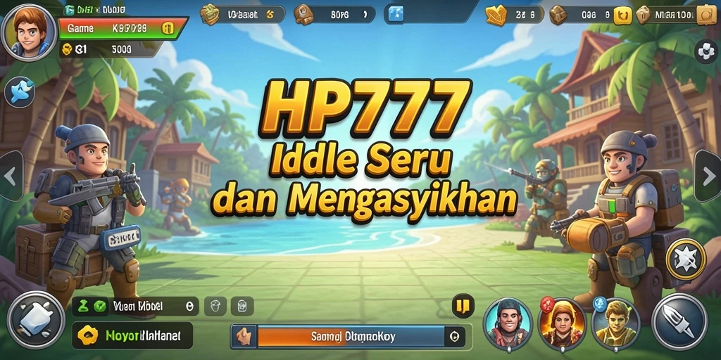 Tampilan seru gameplay HP777 dengan elemen Idle yang menarik.