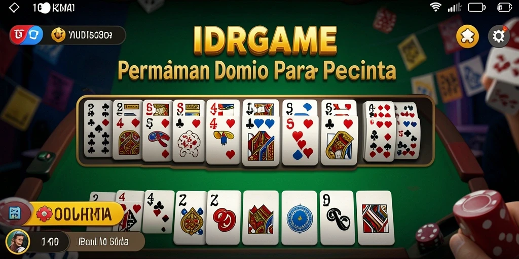 Tampilan gameplay seru IDRGAME di dalam aplikasi Domino.