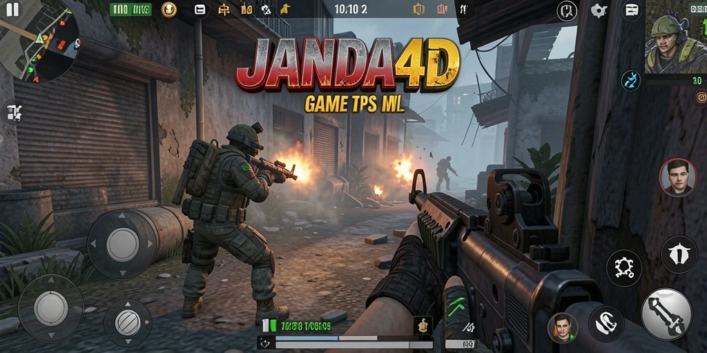 Tampilan gameplay JANDA4D yang seru dan menegangkan di arena pertempuran.