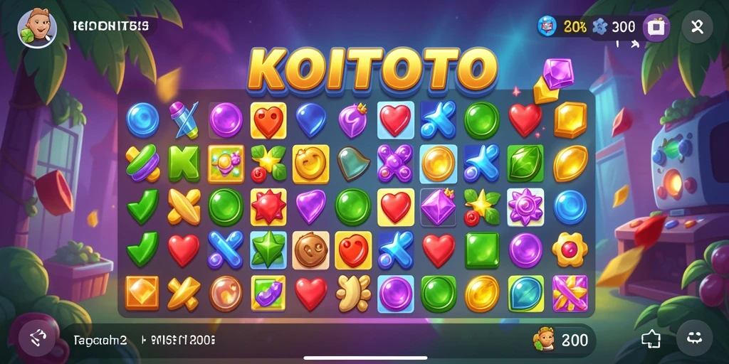 Gameplay seru KOITOTO dengan kombinasi permata Match-3.