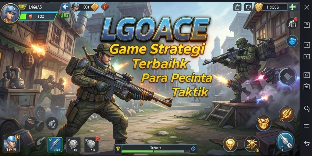 Tampilan gameplay LGOACE yang menarik dan strategis.