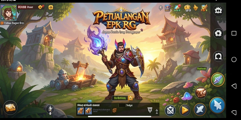 Tampilan gameplay RDI88 yang menawan dan dinamis dalam genre RPG.