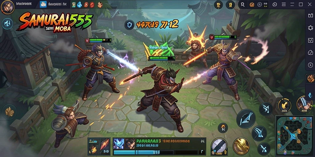 Tangkapan layar gameplay MOBA yang menampilkan pertarungan epik.