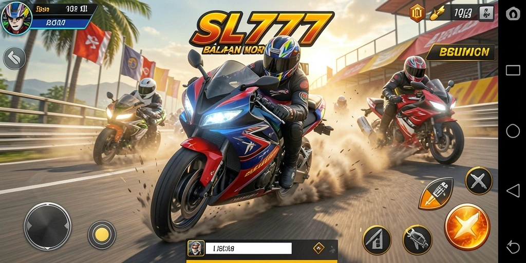 Tampilan mendebarkan dari balapan motor di SL777.