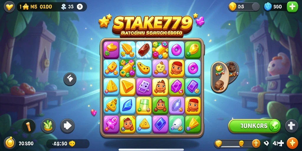 Tangkapan layar menampilkan gameplay menantang dari STAKE779.
